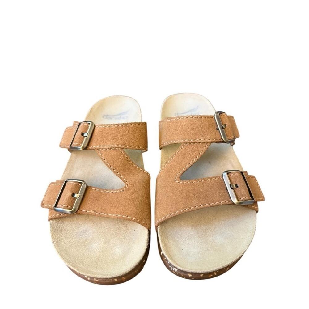 Dansko Dayna Tan Suede Slide Sandal Women size 38 US 8 - Picture 3 of 6